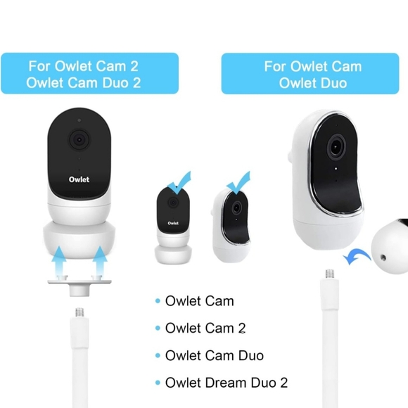 Baby Monitor Mount, Compatible with Owlet Cam/Duo & Other Cameras, 15.7in Flexib - Picture 2 of 12